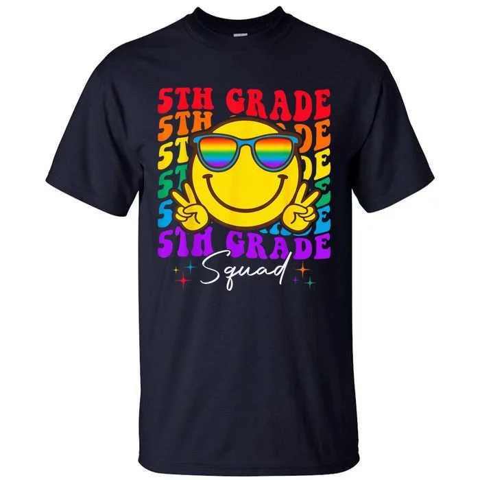 Team Fifth 5th Grade Squad Teacher Boy Girls Back To School Tall T-Shirt