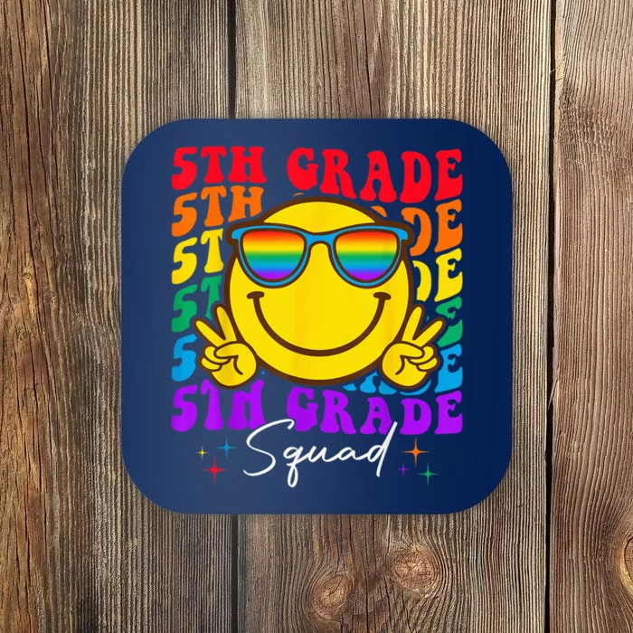 Team Fifth 5th Grade Squad Teacher Boy Girls Back To School Coaster