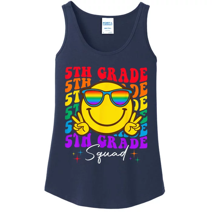 Team Fifth 5th Grade Squad Teacher Boy Girls Back To School Ladies Essential Tank