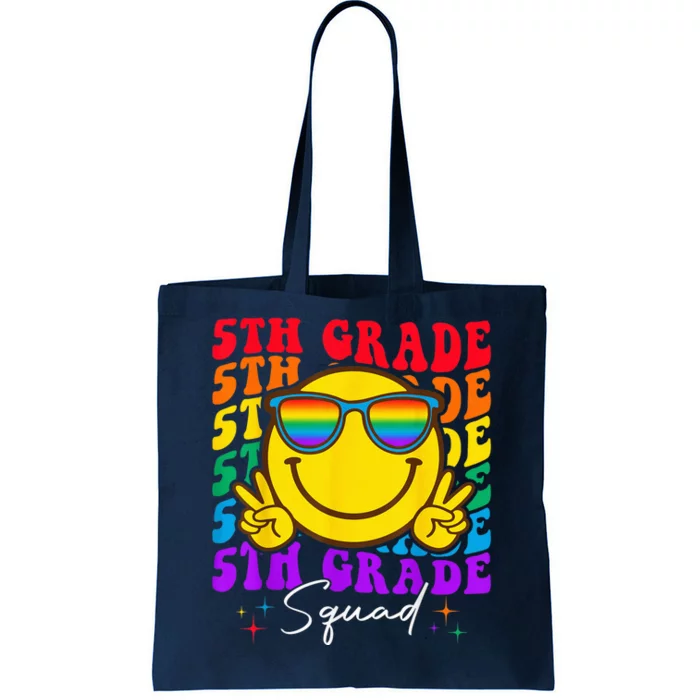 Team Fifth 5th Grade Squad Teacher Boy Girls Back To School Tote Bag