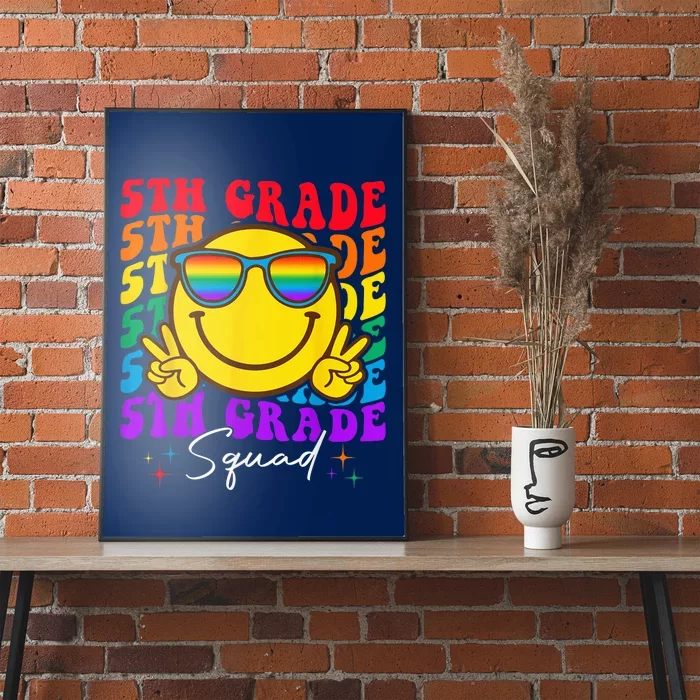 Team Fifth 5th Grade Squad Teacher Boy Girls Back To School Poster