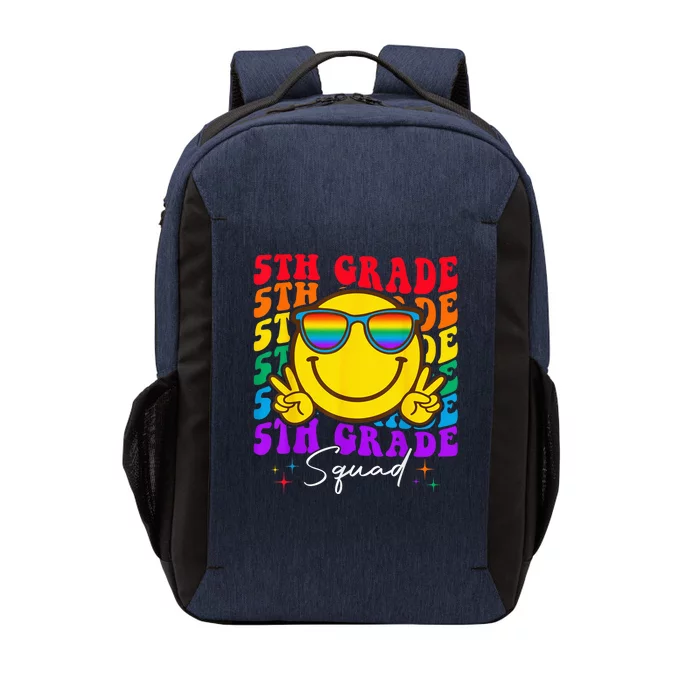 Team Fifth 5th Grade Squad Teacher Boy Girls Back To School Vector Backpack