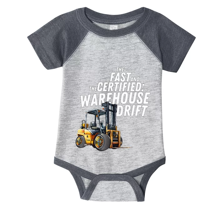 The Fast And The Certified Warehouse Drift Infant Baby Jersey Bodysuit