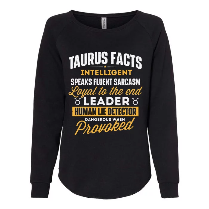 Taurus Facts Astrology Astrologer Horoscope Zodiac Sign Womens California Wash Sweatshirt