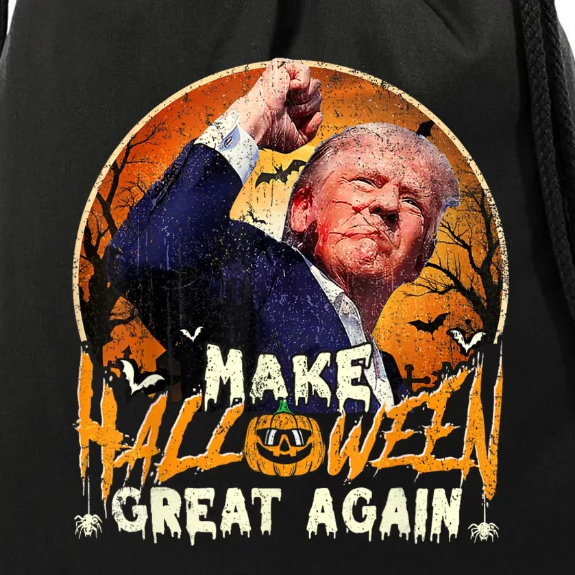 Trump Fight And Make Halloween Great Again Drawstring Bag