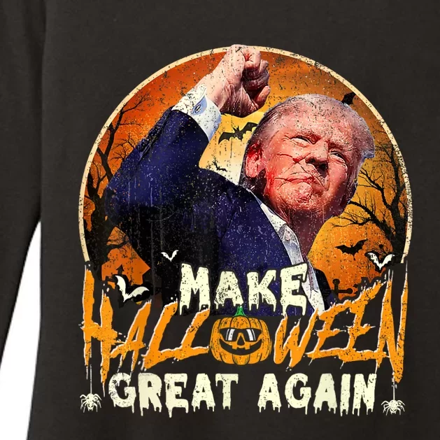 Trump Fight And Make Halloween Great Again Womens CVC Long Sleeve Shirt