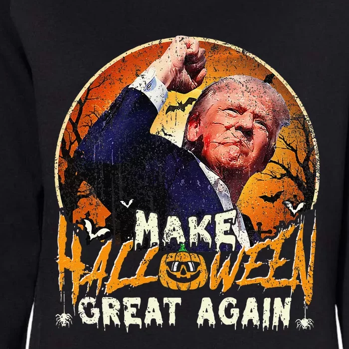 Trump Fight And Make Halloween Great Again Gift Womens California Wash Sweatshirt