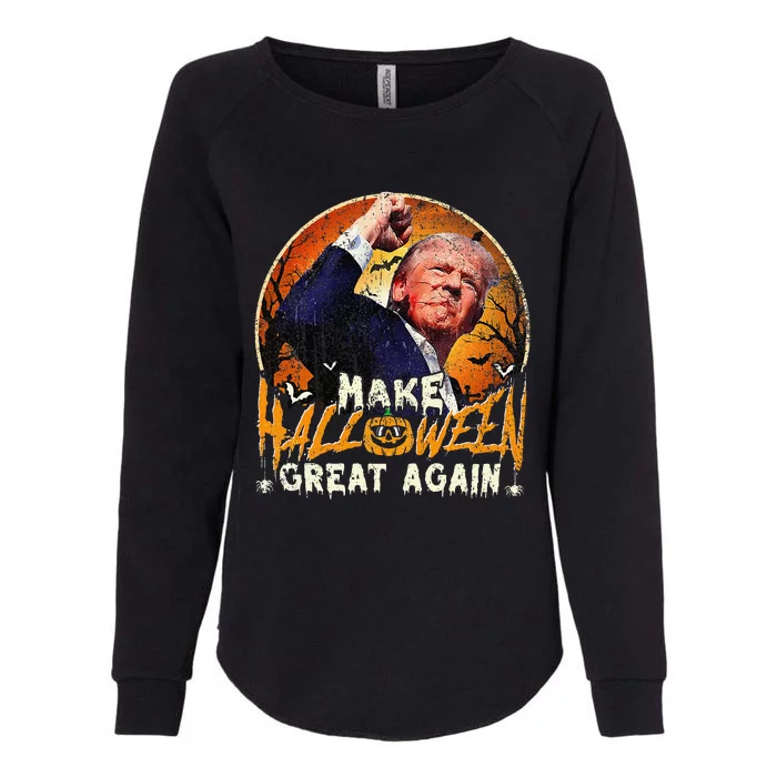 Trump Fight And Make Halloween Great Again Gift Womens California Wash Sweatshirt