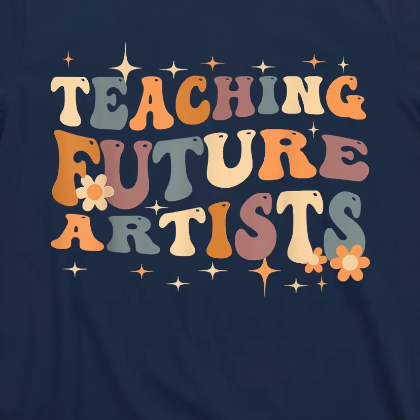 Teaching Future Artists Retro Teacher Students T-Shirt