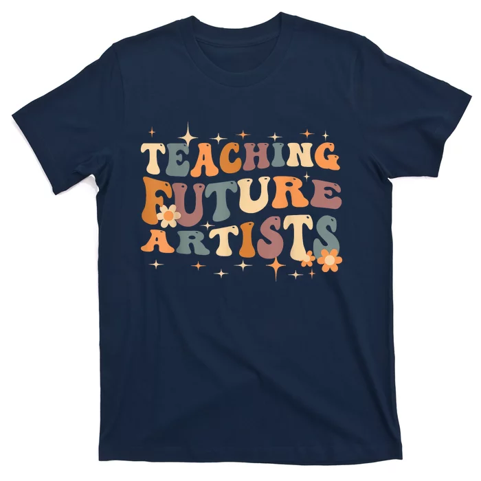 Teaching Future Artists Retro Teacher Students T-Shirt