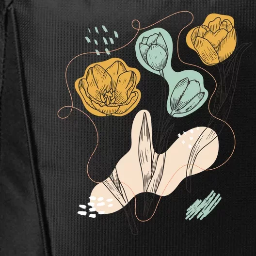 Tulip Flowers Abstract City Backpack