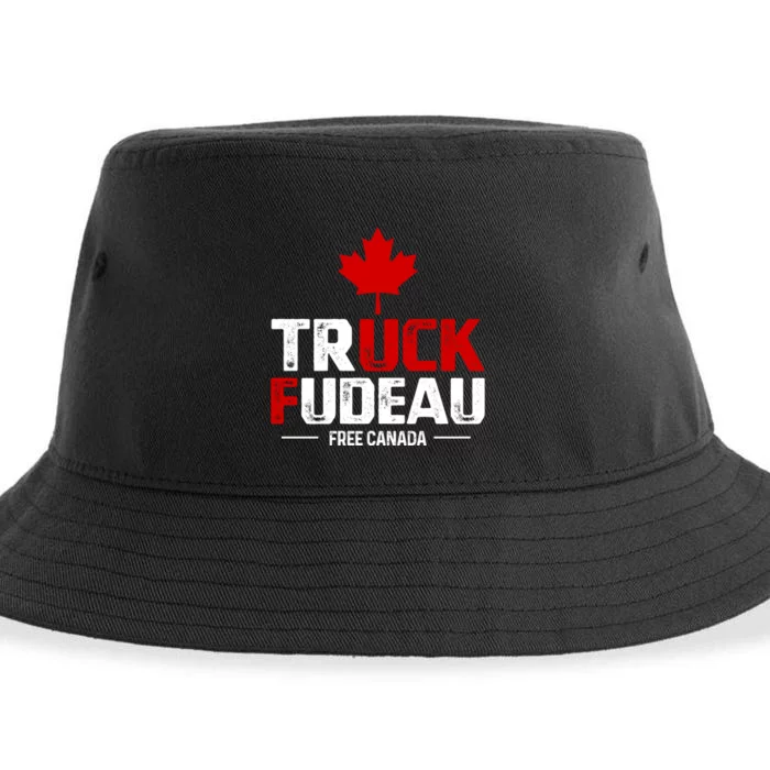 Truck Fudeau Anti Trudeau Free Canada Trucker Heroes Sustainable Bucket Hat