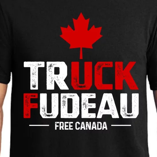 Truck Fudeau Anti Trudeau Free Canada Trucker Heroes Pajama Set