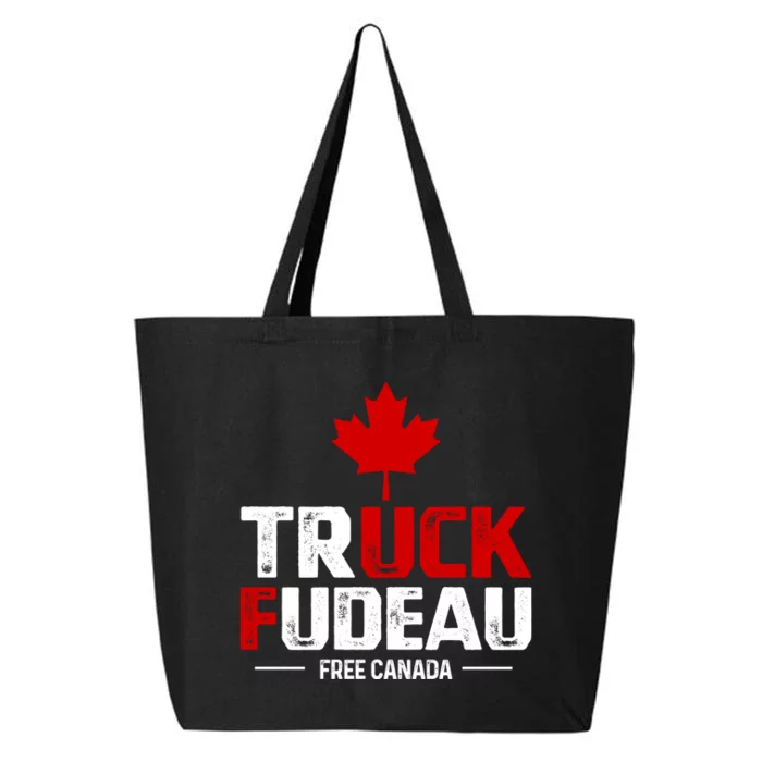 Truck Fudeau Anti Trudeau Free Canada Trucker Heroes 25L Jumbo Tote