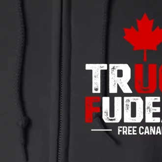 Truck Fudeau Anti Trudeau Free Canada Trucker Heroes Full Zip Hoodie