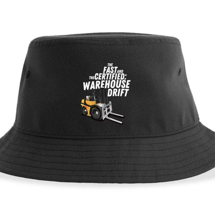 The Fast And The Certified Warehouse Drift Forklift Operator Sustainable Bucket Hat