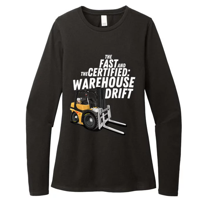 The Fast And The Certified Warehouse Drift Forklift Operator Womens CVC Long Sleeve Shirt