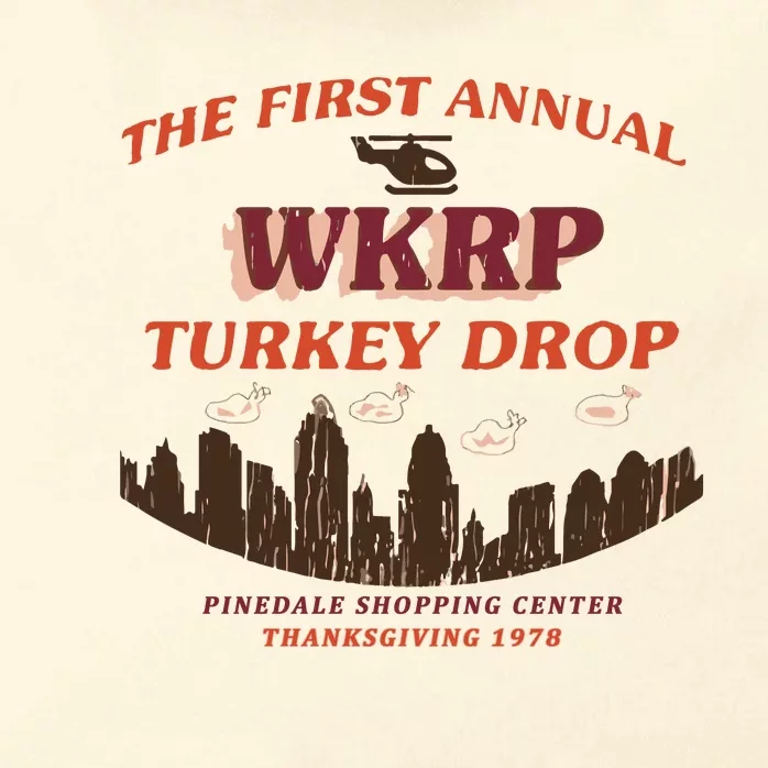 The First Annual Wkrp Turkey Drop Zip Tote Bag