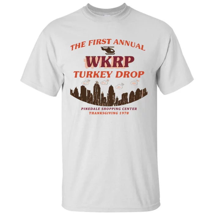 The First Annual Wkrp Turkey Drop Tall T-Shirt