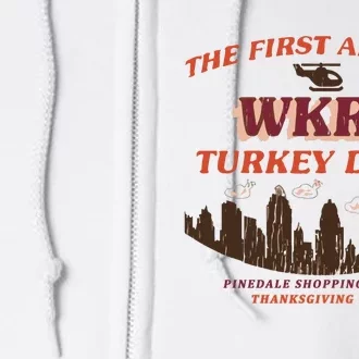 The First Annual Wkrp Turkey Drop Full Zip Hoodie