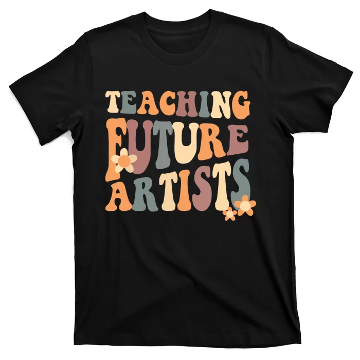 Teaching Future Artists Retro Teacher Students T-Shirt