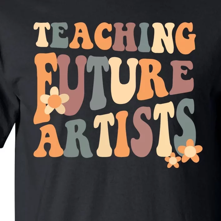 Teaching Future Artists Retro Teacher Students Tall T-Shirt