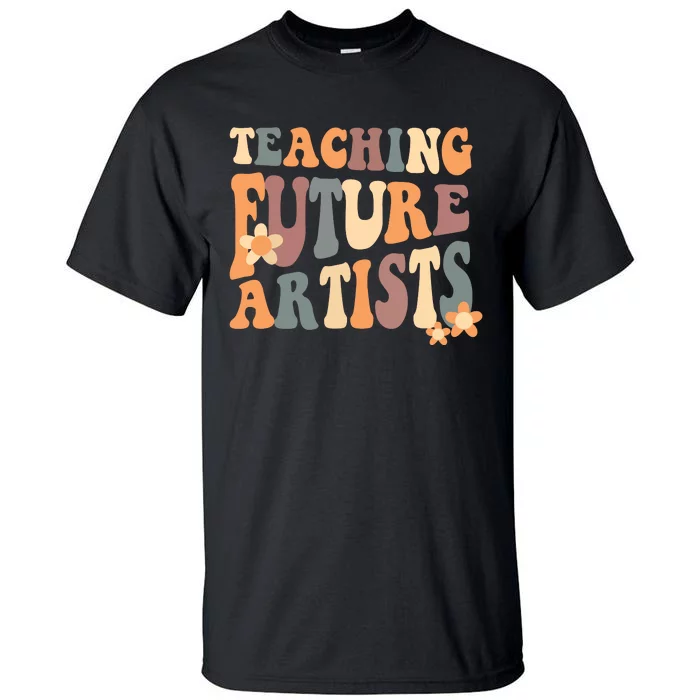 Teaching Future Artists Retro Teacher Students Tall T-Shirt