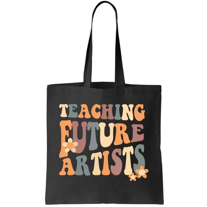 Teaching Future Artists Retro Teacher Students Tote Bag