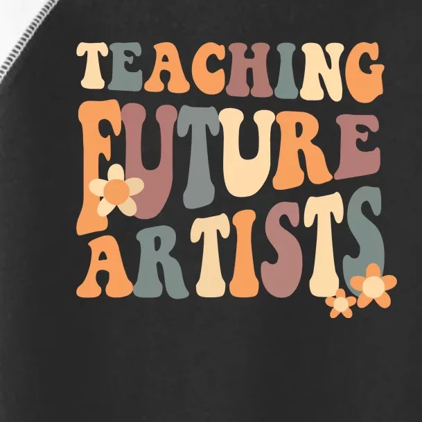 Teaching Future Artists Retro Teacher Students Toddler Fine Jersey T-Shirt