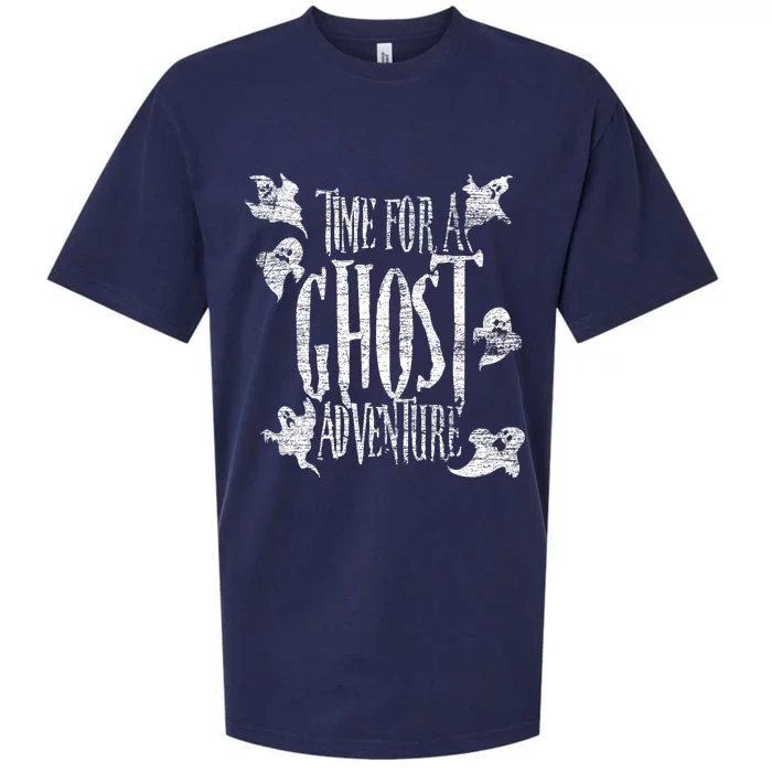 Time For A Ghost Adventure Ghost Sueded Cloud Jersey T-Shirt