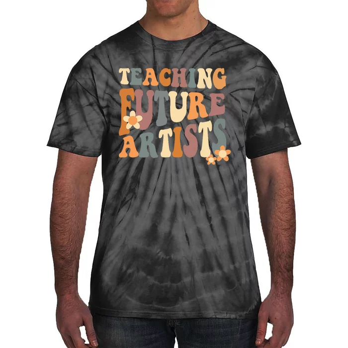 Teaching Future Artists Retro Teacher Students Wo Tie-Dye T-Shirt