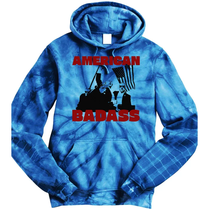 Trump Fight!! American Bad Ass Tie Dye Hoodie