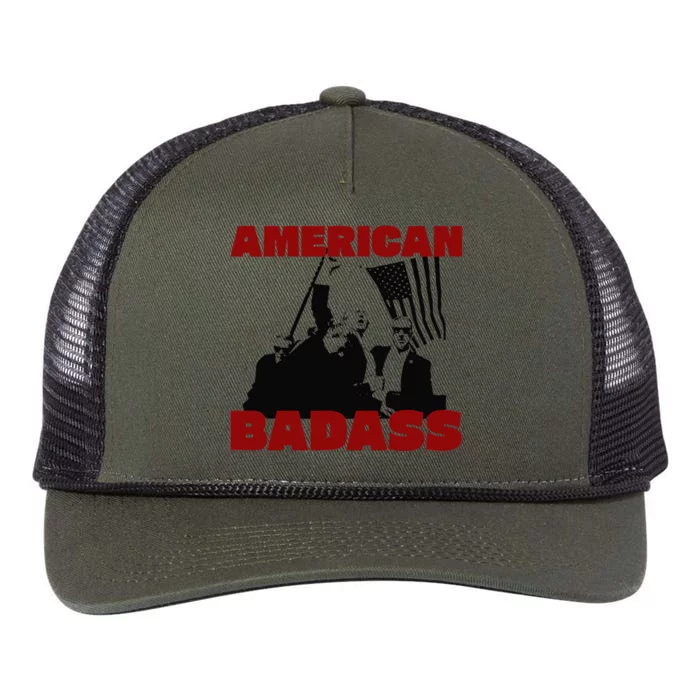 Trump Fight!! American Bad Ass Retro Rope Trucker Hat Cap