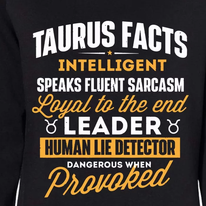 Taurus Facts Astrology Astrologer Horoscope Zodiac Sign Womens California Wash Sweatshirt