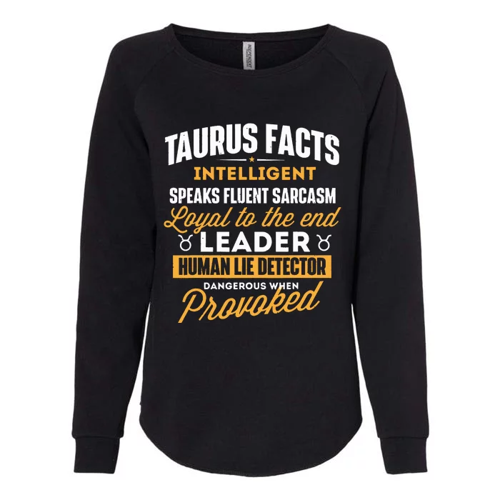 Taurus Facts Astrology Astrologer Horoscope Zodiac Sign Womens California Wash Sweatshirt