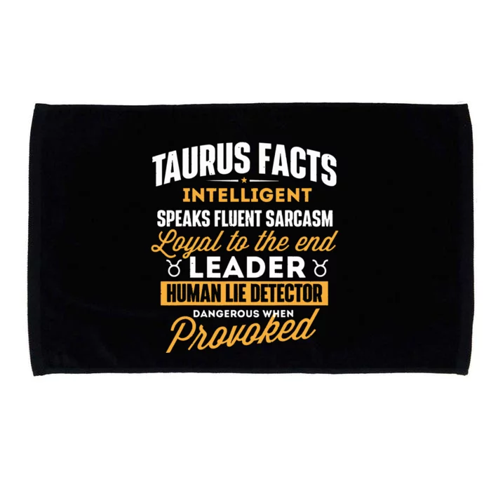 Taurus Facts Astrology Astrologer Horoscope Zodiac Sign Microfiber Hand Towel