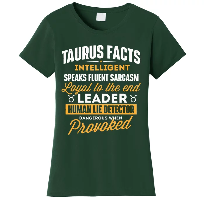 Taurus Facts Astrology Astrologer Horoscope Zodiac Sign Women's T-Shirt