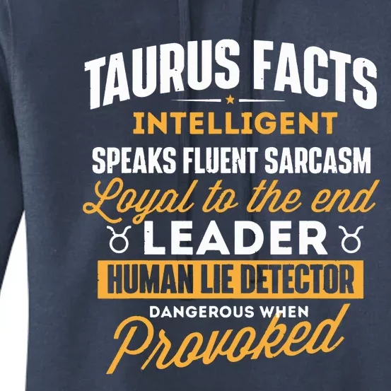 Taurus Facts Astrology Astrologer Horoscope Zodiac Sign Women's Pullover Hoodie