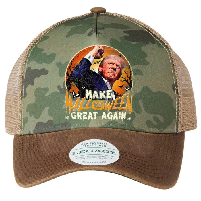 Trump Fight And Make Halloween Great Again Legacy Tie Dye Trucker Hat