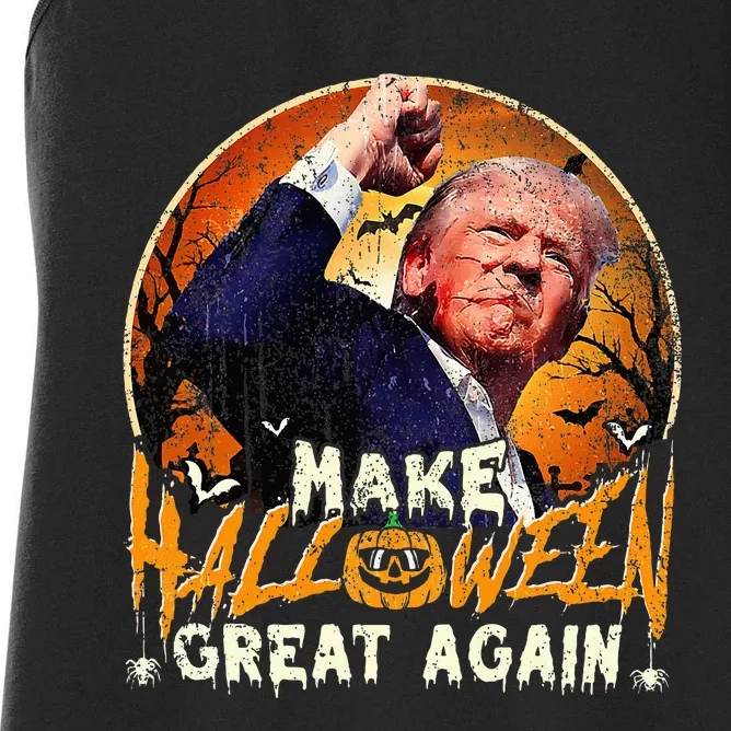 Trump Fight And Make Halloween Great Again Women's Racerback Tank