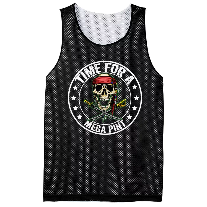 Time For A Mega Pint Mesh Reversible Basketball Jersey Tank