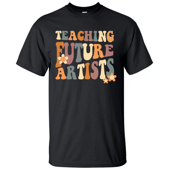 Teaching Future Artists Retro Teacher Students Women Tall T-Shirt