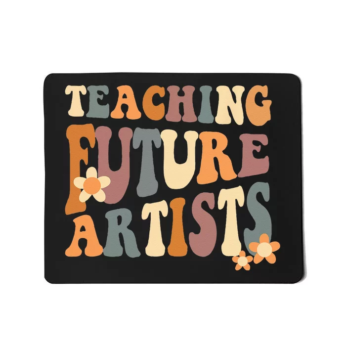 Teaching Future Artists Retro Teacher Students Women Mousepad