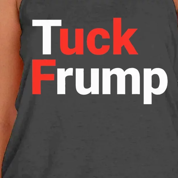 Tuck Frump Anti Trump Women's Knotted Racerback Tank