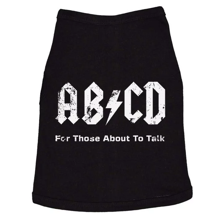 Teachers Funny Abcd About To Talk Vintage Style Doggie Tank