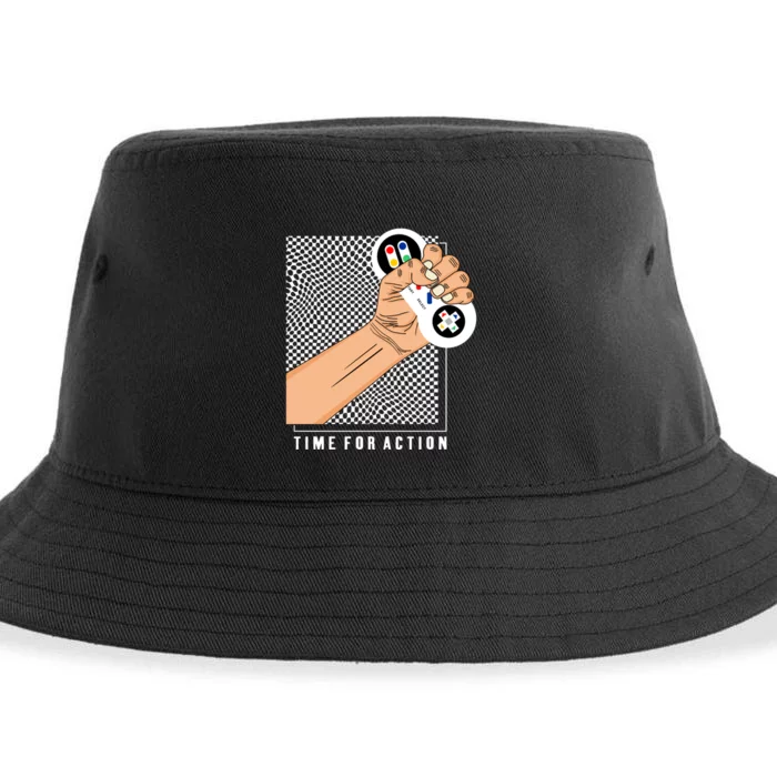 Time For Action Sustainable Bucket Hat