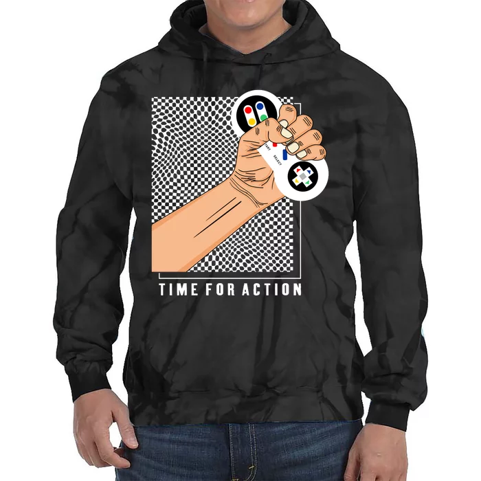 Time For Action Tie Dye Hoodie