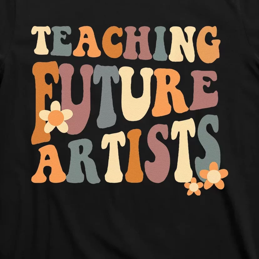 Teaching Future Artists Retro Teacher Students Women T-Shirt