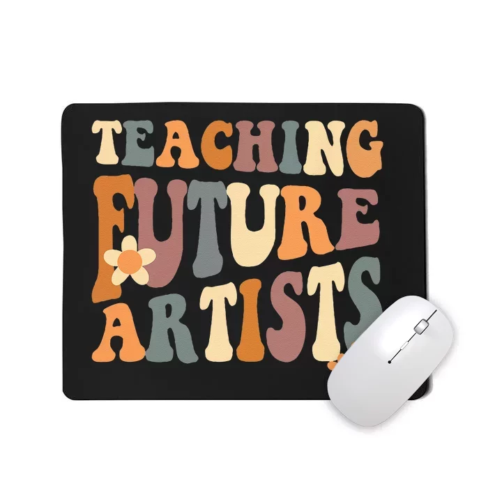 Teaching Future Artists Retro Teacher Students Women Mousepad