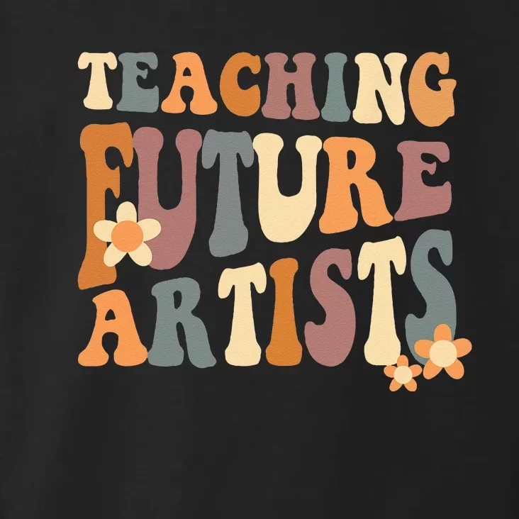 Teaching Future Artists Retro Teacher Students Women Toddler Hoodie